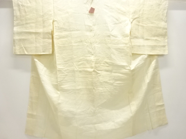 JAPANESE KIMONO / ANTIQUE JUBAN FOR SUMMER / FLORAL PLANTS